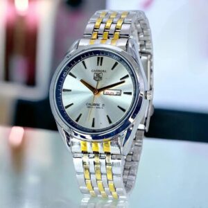 Stainless Steel Classic Dress Watch with Sapphire Crystal