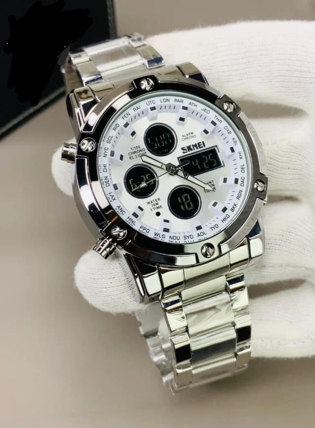 Minimalist Silver Stainless Steel Watch